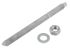 RS PRO Carbon Steel Anchor Bolt M12 x 160mm, 14mm Fixing Hole