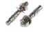 RS PRO Carbon Steel Anchor Bolt M8 x 50mm, 8mm Fixing Hole