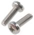 RS PRO Pozidriv Pan Steel Machine Screws DIN 7985Z, M5x6mm