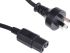 RS PRO IEC C15 Socket to Type I Australian Plug Power Cord, 2m