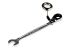 Facom Combination Ratchet Spanner, 10mm, Metric, Height Safe, Double Ended, 158 mm Overall