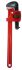 Facom Pipe Wrench, 450.0 mm Overall, 60mm Jaw Capacity, Metal Handle