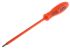 ITL Insulated Tools Ltd Slotted Insulated Screwdriver, 3 x 0.5 mm Tip, 100 mm Blade, VDE/1000V, 175 mm Overall