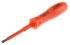 ITL Insulated Tools Ltd Slotted Insulated Screwdriver, 5 x 1 mm Tip, 75 mm Blade, VDE/1000V, 152 mm Overall
