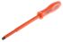 ITL Insulated Tools Ltd Slotted Insulated Screwdriver, 8 x 1.2 mm Tip, 150 mm Blade, VDE/1000V, 253 mm Overall