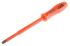 ITL Insulated Tools Ltd Pozidriv Insulated Screwdriver, PZ3 Tip, 150 mm Blade, VDE/1000V, 253 mm Overall