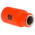 ITL Insulated Tools Ltd 1/2 in Drive 12mm Insulated Standard Socket, 12 point, VDE/1000V, 50 mm Overall Length