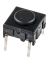 IP67 Black Tactile Switch, SPST 50 mA PCB