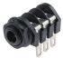 RS PRO Jack Connector 6.35 mm Panel Mount Stereo Socket, 3Pole 5A