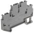 RS PRO Grey Double Level Terminal Block, 2.5mm², Double-Level