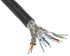 HARTING Cat7 Ethernet Cable, SF/FTP Shield, Black LSZH Sheath, 50m