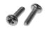 RS PRO Pozi Pan A2 304 Stainless Steel Machine Screws DIN 7985, M2.5x8mm