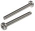RS PRO Pozi Pan A2 304 Stainless Steel Machine Screws DIN 7985, M5x45mm