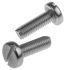 RS PRO Slot Pan A2 304 Stainless Steel Machine Screws DIN 85, M8x25mm