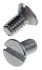 RS PRO Slot Countersunk A2 304 Stainless Steel Machine Screws DIN 963, M2.5x5mm