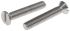 RS PRO Slot Countersunk A2 304 Stainless Steel Machine Screws DIN 963, M6x35mm