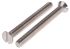RS PRO Slot Countersunk A2 304 Stainless Steel Machine Screws DIN 963, M6x60mm