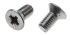 RS PRO Pozi Countersunk A2 304 Stainless Steel Machine Screws DIN 965, M5x10mm