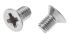 RS PRO Pozi Countersunk A2 304 Stainless Steel Machine Screws DIN 965, M6x10mm