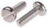 RS PRO Slot Pan A4 316 Stainless Steel Machine Screws DIN 85, M8x25mm