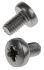 RS PRO Pozi Pan A4 316 Stainless Steel Machine Screws DIN 7985, M5x8mm