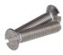 RS PRO Slot Countersunk A4 316 Stainless Steel Machine Screws DIN 963, M5x25mm