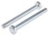 RS PRO Bright Zinc Plated Steel Hex, Hex Bolt, M10 x 100mm