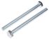 RS PRO Bright Zinc Plated Steel Hex, Hex Bolt, M10 x 150mm