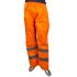 Pracovní kalhoty Unisex velikost M v pase, délka nohavice 31in, Oranžová, vodotěsné, Polyester