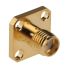 RS PRO, jack Flange Mount SMA Connector, 50Ω, Solder Termination, Straight Body