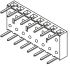 Samtec BCS Series Right Angle Through Hole Mount PCB Socket, 8-Contact, 1-Row, 2.54mm Pitch, Through Hole Termination