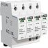 RS PRO 三相浪涌保护器, 电压保护1.5kV, 最大50kA, DIN导轨安装
