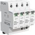 RS PRO 三相浪涌保护器, 电压保护1.25kV, 最大25kA, DIN导轨安装