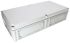 Fibox EK Series Grey Polycarbonate Enclosure, IP66, IP67, Flanged, Grey Lid, 560 x 280 x 130mm