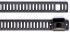 RS PRO Cable Tie, Ladder, 225mm x 7 mm, Black Polyester Coated Stainless Steel, Pk-100