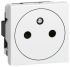 Legrand White 1 Gang Plug Socket, 16A, Type E - French, Indoor Use