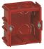 Legrand Batibox Red Plastic Back Box, NF, 1 Gangs