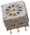 NKK Switches, 10 Position, Decimal Rotary Switch, 100 mA, Through Hole