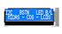 Midas MCCOG22005A6W-BNMLWI MCCOG22 LCD LCD Display, White on Blue, 2 Rows by 20 Characters, Transmissive