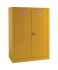 RS PRO Yellow Steel Lockable 2 Door Hazardous Substance Cabinet, 1535mm x 1125mm x 560mm
