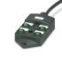 Phoenix Contact 14526 Series Distribution Unit, M12, 5m cable, 5 way, 4 port