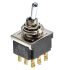 TE Connectivity Toggle Switch, Panel Mount, On-Off-(On), SPDT, Solder Terminal, 125V ac