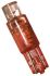Signallampe, Rød, Kileformet glassokkel, Diameter: 4.5mm, 12V dc
