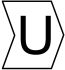 HellermannTyton Helagrip Slide On Cable Markers, Black on White, Pre-printed "U", 1 → 3mm Cable