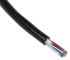 Alpha Wire 4芯控制电缆, 0.81 mm², 18 AWG, 无屏蔽, 30m长, 黑色PE护套, 25064 BK005