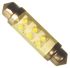 JKL Components LED Car Bulb, Yellow, Festoon shape