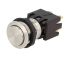 Schurter MSM LA 19 Series Push Button Switch, Latching, Panel Mount, 19mm Cutout, DPDT, 125/250V ac, IP64
