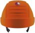 3M PELTOR G2000 Orange Safety Helmet, Adjustable, Ventilated
