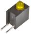 LED Broadcom, Amarillo, 585 nm, Vf= 2,5 V, 50 °, mont. pasante, encapsulado 3 mm (T-1)