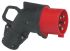 Legrand IP44 Red Cable Mount 3P + E Right Angle Industrial Power Plug, Rated At 16A, 415 V